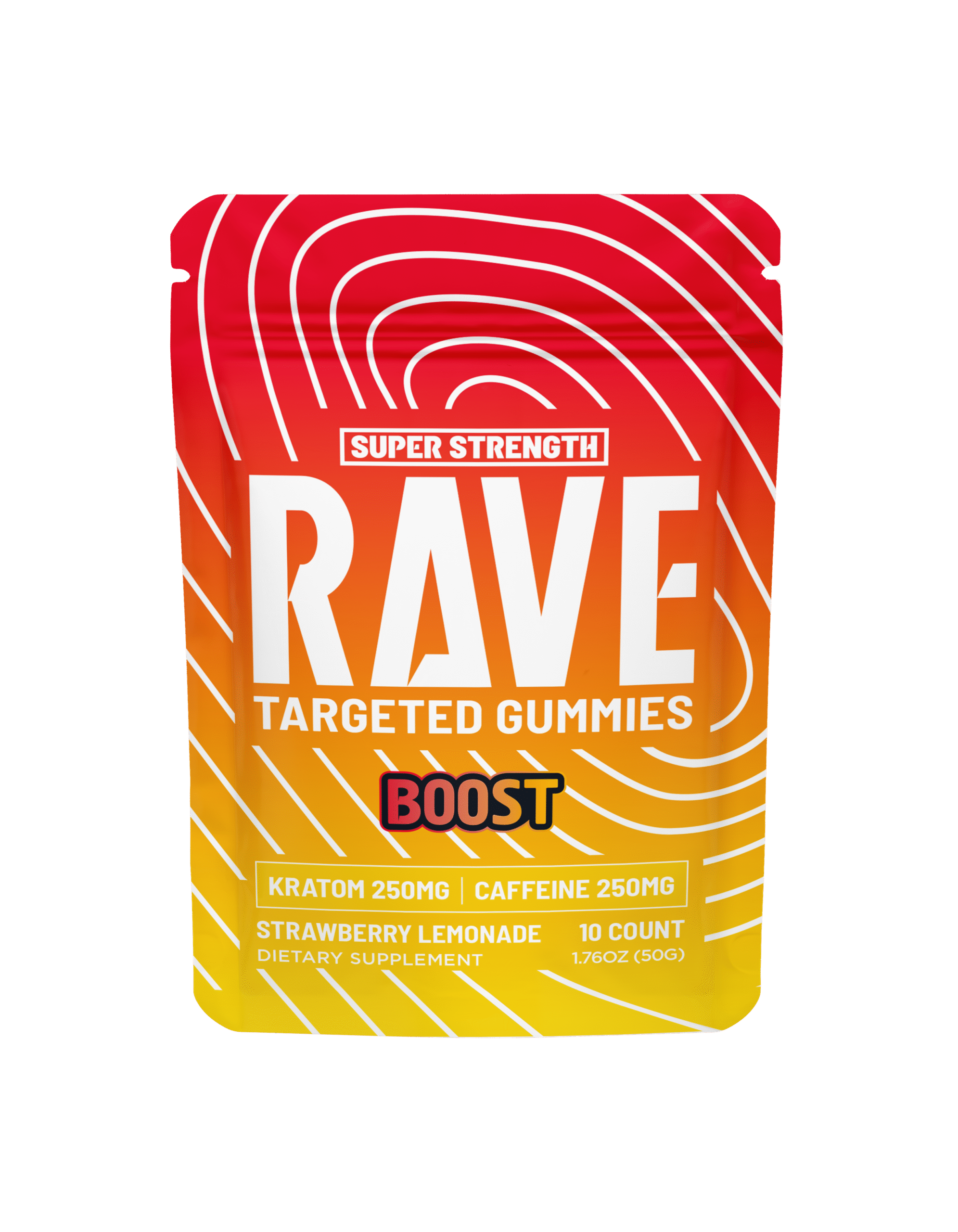 Boost (Kratom + Caffeine) Rave Kratom – Kratom Extract Gummies